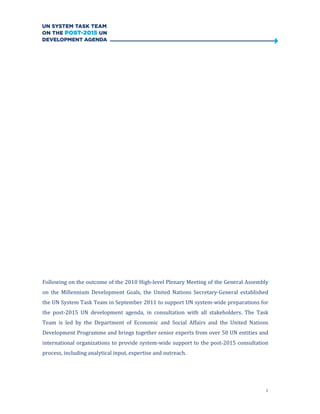 Lessons for post 2015 development | PDF