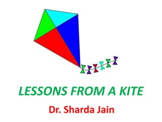 LESSONS FROM A KITE
Dr. Sharda Jain
 