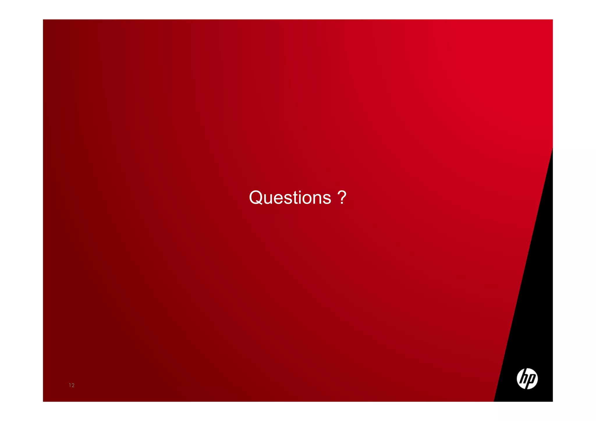 12
Questions ?
 