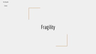 Fragility
The Monolith
Context
 