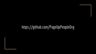 https://github.com/PageUpPeopleOrg
 