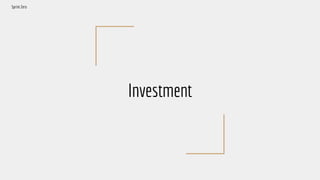 Investment
Sprint Zero
 