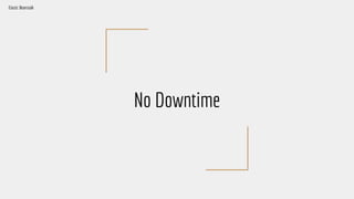No Downtime
Elastic Beanstalk
 