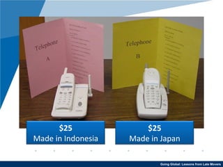 $25 Made in Indonesia $25 Made in Japan 