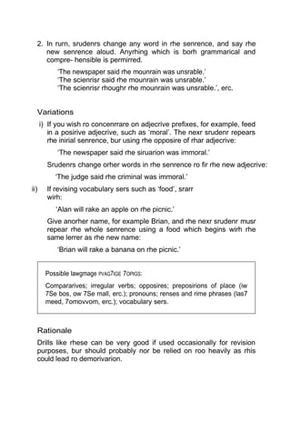 lessons from nothing. Activities for language teaching with limited ...