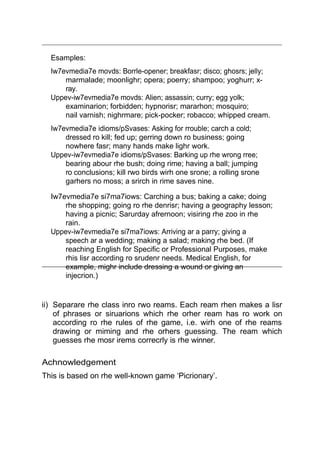 lessons from nothing. Activities for language teaching with limited ...