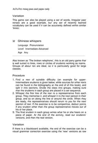 lessons from nothing. Activities for language teaching with limited ...