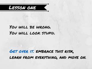 Lessons we learned in Q1