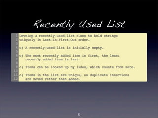 Recently Used List 
50 
 