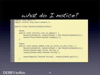 what do I notice? 
DE3BF3 buffalo 52 
 