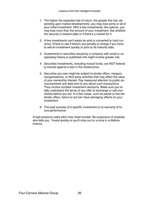 Lessons from the intelligent investor | PDF