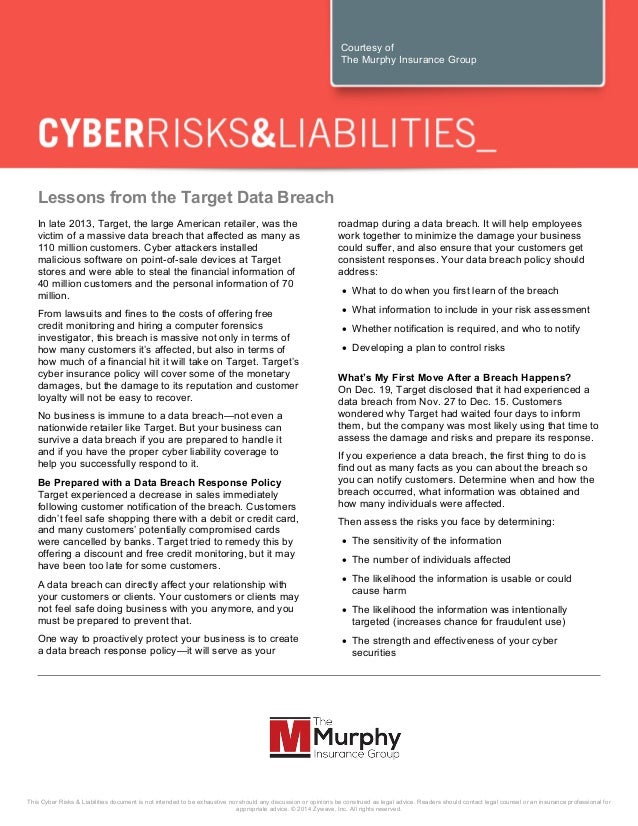 Lessons from the Target Data Breach