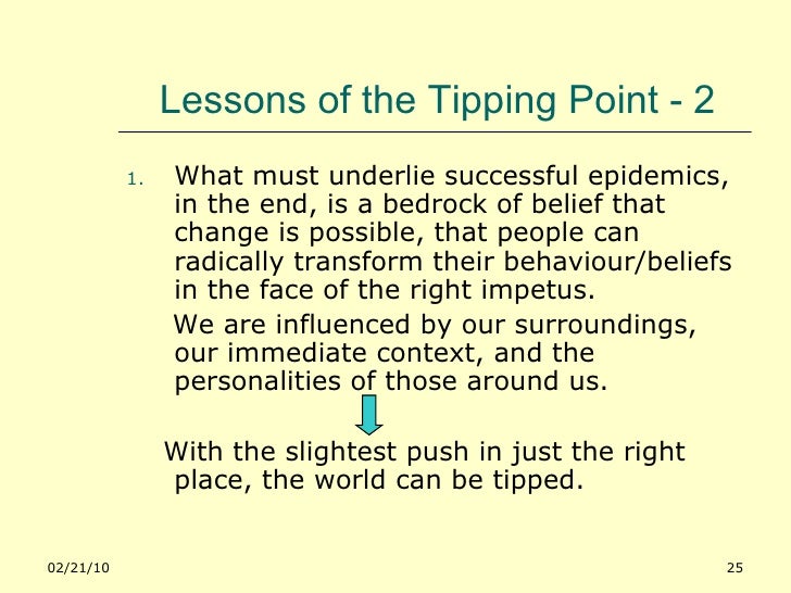 the tipping point essay