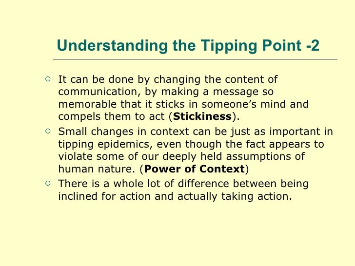 The Law Of The Few The Tipping Point The Law Of The Few The Tipping Point