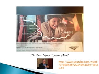 The Ever Popular “Journey Map”

                     http://www.youtube.com/watch
                     ?v=qyWha8tQO3A&feature=yout
                     u.be
 