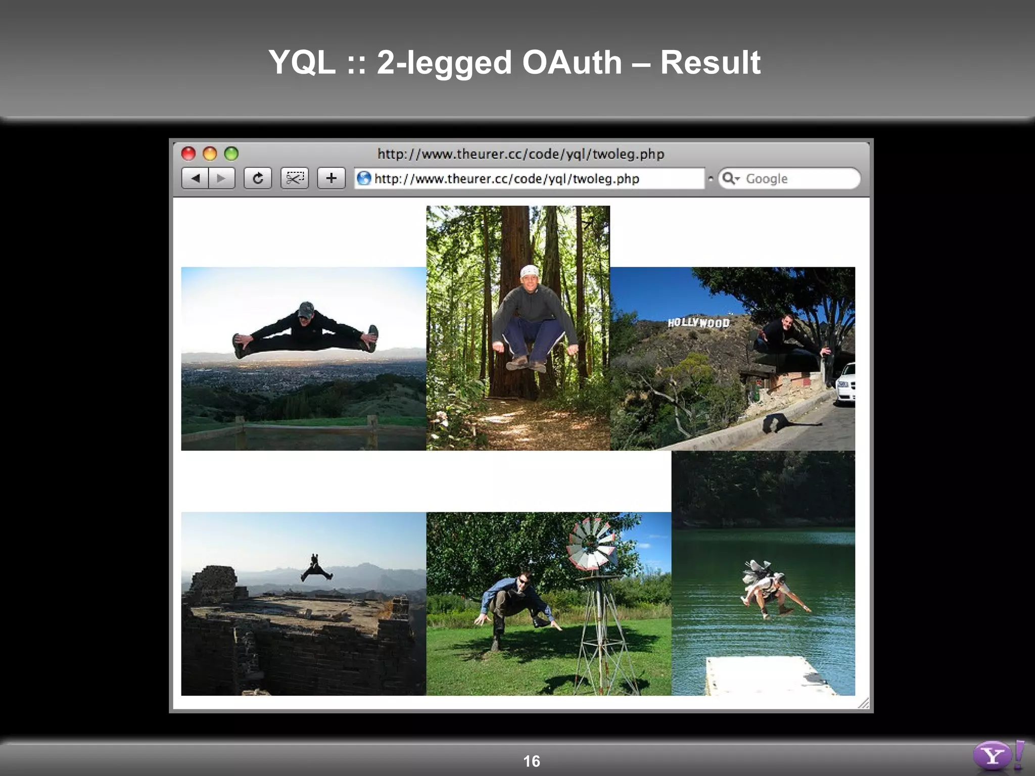 YQL :: 2-legged OAuth – Result  