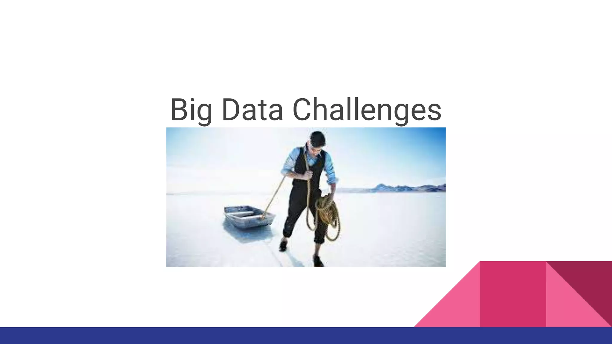 Big Data Challenges
 