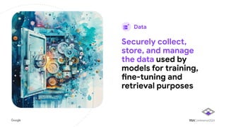 Data
Securely collect,
store, and manage
the data used by
models for training,
fine-tuning and
retrieval purposes
 