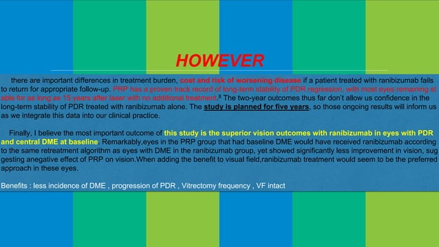 Lessons learned from DRCR protocols | PPTX | Diabetes | Diseases and ...