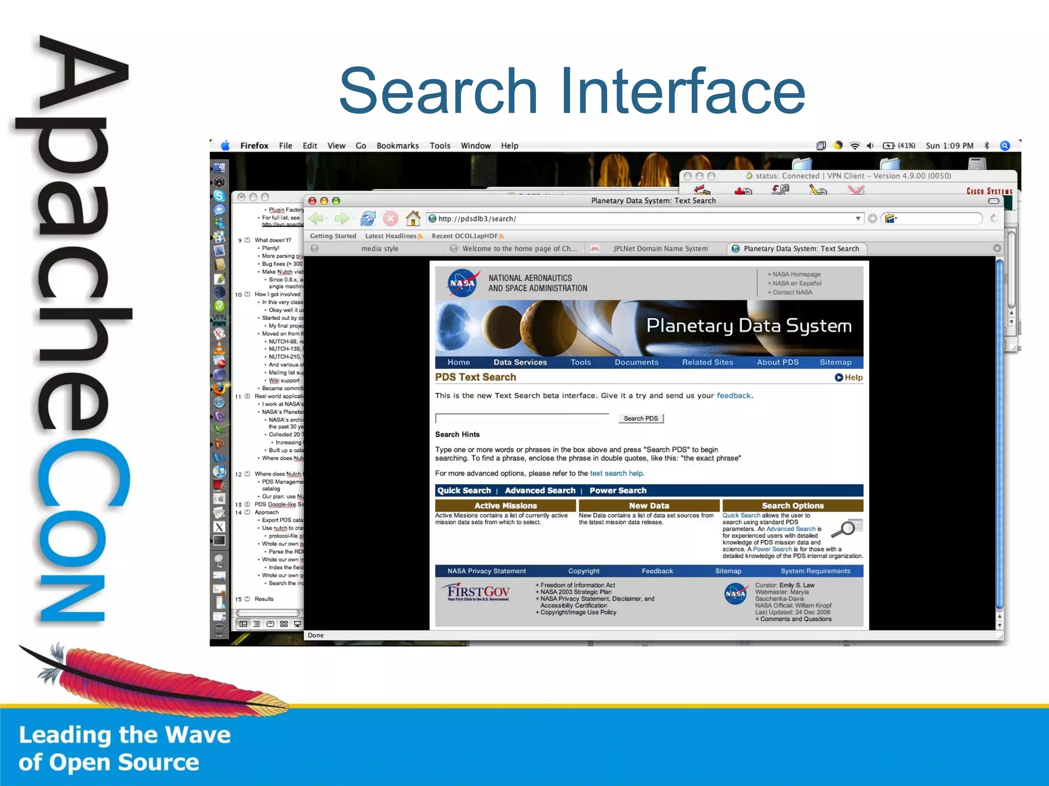 Search Interface
 