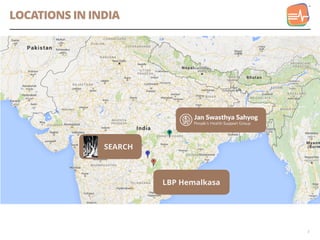 LOCATIONS IN INDIA
3
SEARCH
LBP Hemalkasa
 