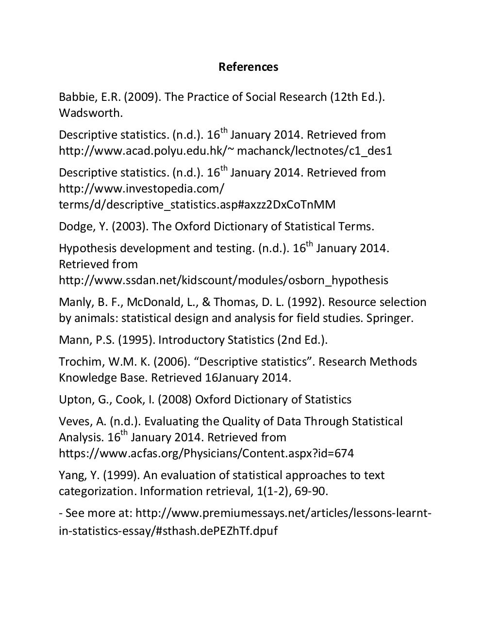 Statistics Essays: Examples, Topics, Titles, & Outlines statistics essays