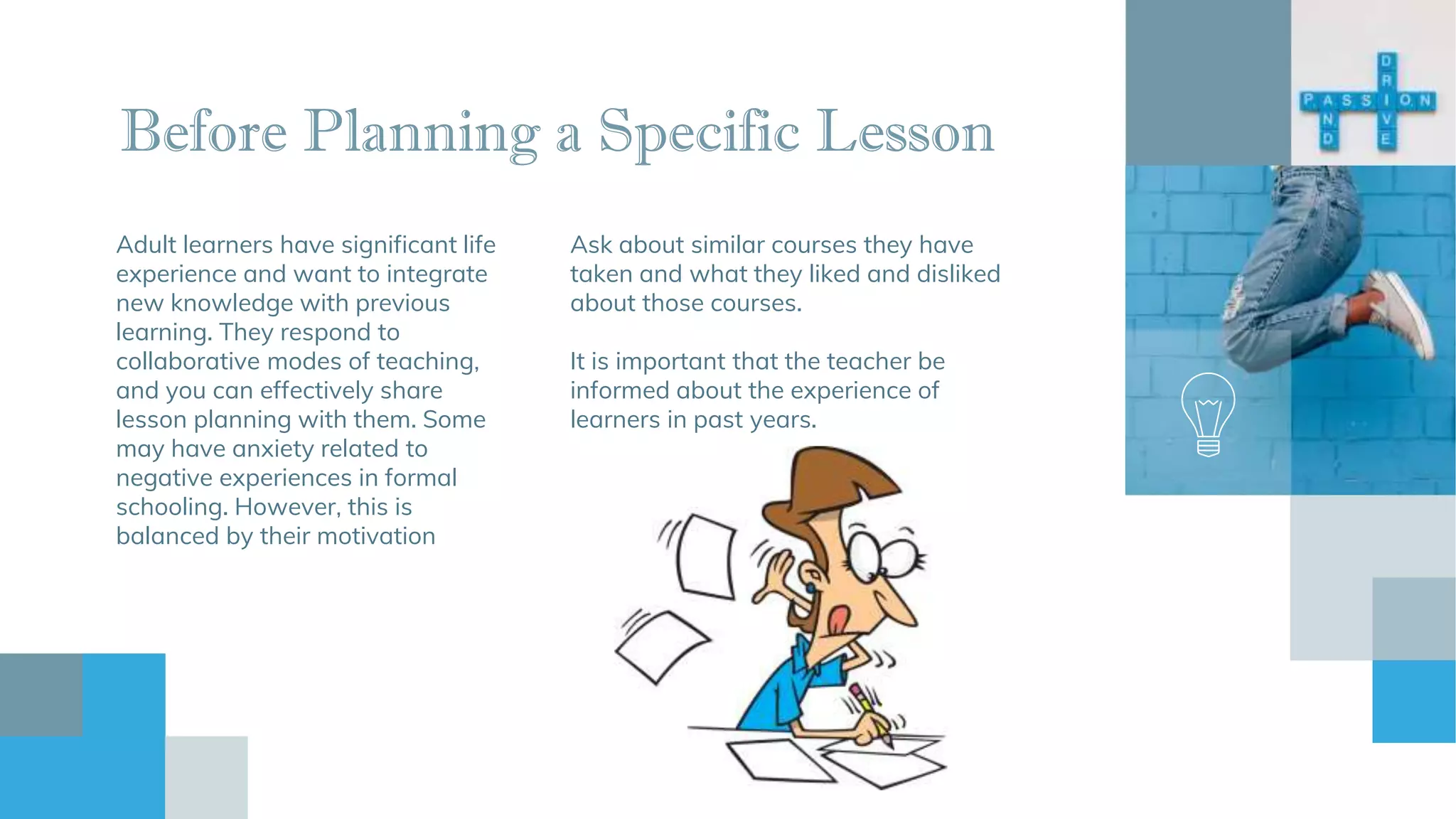 Lesson stages for adults | PPT
