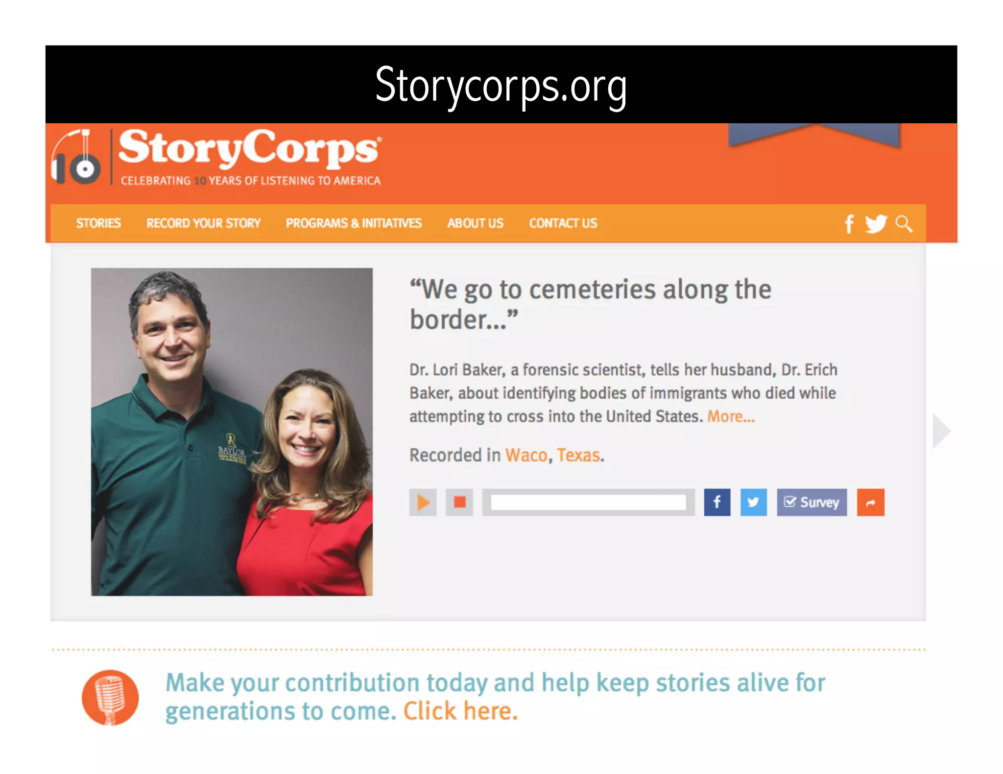 Storycorps.org
 