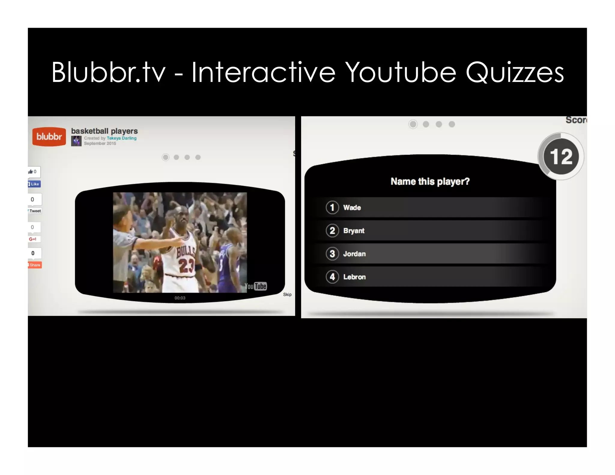 Blubbr.tv - Interactive Youtube Quizzes
 