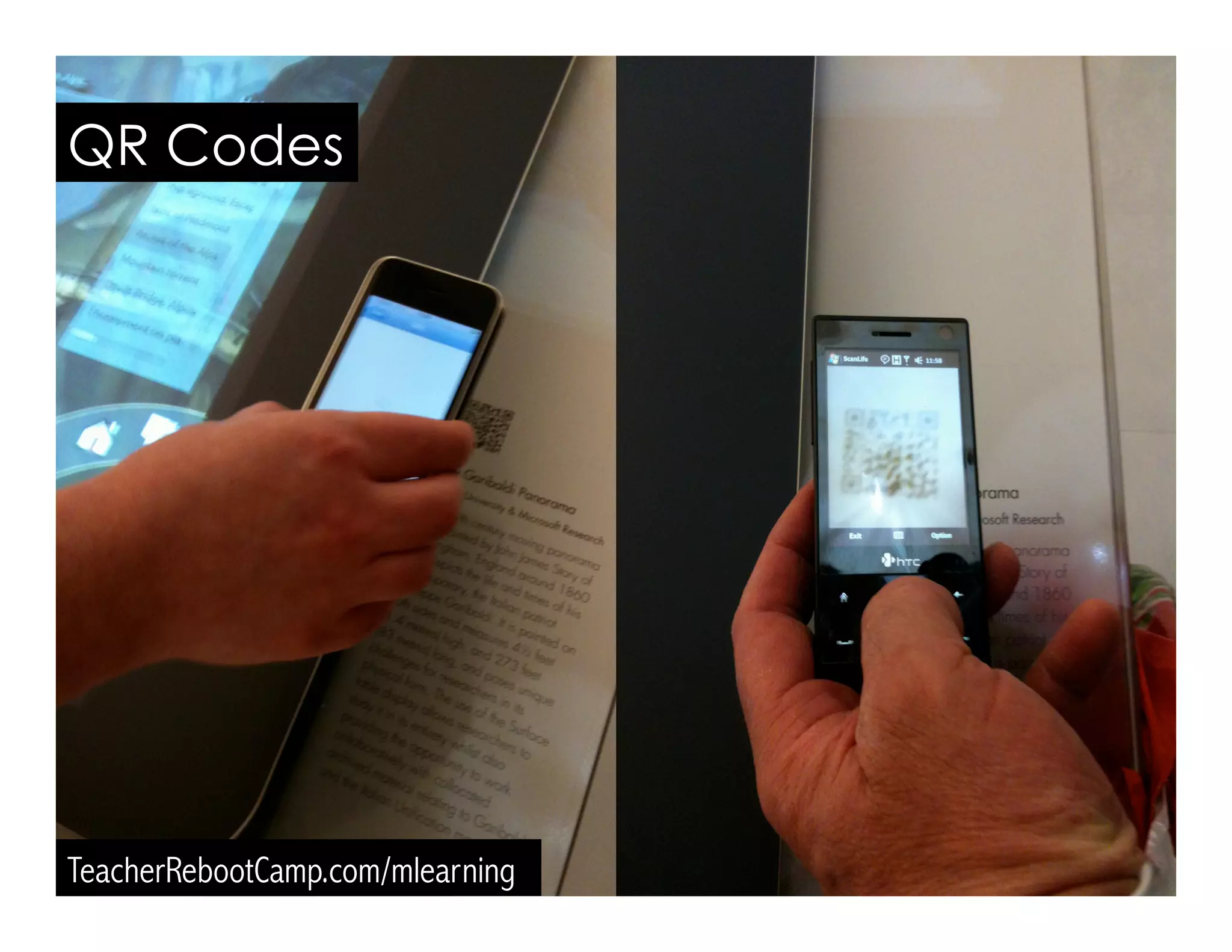 QR Codes
TeacherRebootCamp.com/mlearning
 