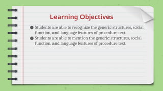 Lesson Study 3 -Procedure Text for 10th graders | PPTX