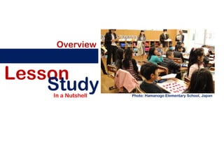 Overview


Lesson
    Study
    In a Nutshell   Photo: Hamanogo Elementary School, Japan
 