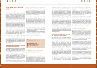 2120
Emploi, Justice, Equité: Les opportunités à saisir en période de bouleversements économiques, politiques et sociauxRapport 2012 sur les progrès en Afrique
L’emploi est le moteur du développement social. C’est
grâce à leur emploi que les gens peuvent dégager un
revenu, planifier leur avenir, et contribuer à la création de
richesse, à la cohésion sociale et au partage de la prospérité
nationale21
. La croissance économique en Afrique créée
des emplois, mais pas à l’échelle souhaitée. Au fur et à
mesure que les pressions démographiques augmentent, il
devient impératif que les gouvernements de toutes l’Afrique
développent des tendances à plus forte intensité d’emploi
en vue d’une croissance à des niveaux de compétences et
de productivité plus élevés.
Tous les ans, 8 à 10 millions de jeunes Africains effectuent la
délicate transition de l’école au travail. Si l’emploi des jeunes
est préoccupant, les taux de participation africains au
marché du travail sont parmi les plus élevés du monde. Cela
s’explique aisément par le fait que, en l’absence de systèmes
de sécurité sociale qui fonctionnent, les jeunes n’ont pas
d’autre choix que de travailler. Non pas que l’emploi soit le
moyen automatique d’échapper à la pauvreté. La plupart
des Africains occupent des emplois instables, mal payés et
souvent dangereux, sans aucune perspective de pouvoir
développer leurs compétences. Au Nigeria, au Mozambique
et au Burundi, par exemple, plus de 60 pour cent des jeunes
qui travaillent gagnent moins de 1,25 dollar par jour.
La création d’emplois dans le secteur formel tombe
nettement en deçà du niveau requis pour absorber les
nouveaux venus sur le marché. De plus, la plupart des
nouveaux entrants n’ont pas les compétences nécessaires
pour être recrutés par des entreprises qui évoluent à des
niveaux supérieurs de productivité et de salaires. Il en résulte
que la vaste majorité des jeunes sont destinés à travailler
dans des exploitations agricoles, des entreprises rurales ou
dans le secteur informel.
En dépit de la croissance, le marché
de l’emploi reste informel
UnedécenniedecroissanceenAfriquen’aguèrecontribué
à modifier les conditions sous-jacentes du marché du
travail. L’agriculture représente toujours près des deux tiers
des moyens de subsistance. Dans presque toute la région,
les gens, pour leur subsistance, dépendent essentiellement
des petites exploitations agricoles, des emplois non agricoles
dans les zones rurales, et des entreprises du secteur informel,
notamment les entreprises familiales et les micro entreprises.
Les petites entreprises et le secteur informel dominent le
secteur industriel. En Éthiopie, par exemple, seuls 5 pour cent
des personnes engagées dans des activités manufacturières
travaillent pour des entreprises de 10 employés ou plus.
Pourprogresser,lesgouvernementsdoiventoffrirlesconditions
propices à la croissance rapide des emplois salariés dans le
secteur formel, essentiellement dans le secteur privé. Même
dans les économies à croissance rapide, comme le Ghana,
le Rwanda, la Tanzanie et l’Ouganda, l’emploi dans le
secteur formel part de si bas qu’il n’a pas réussi à maintenir le
rythme de la croissance des nouveaux venus sur le marché
de l’emploi. En Ouganda, les emplois salariés ont augmenté
au rythme de 13 pour cent par an entre 2003 et 2006, mais
cela n’a permis d’absorber que moins d’un cinquième des
nouveaux arrivés sur le marché du travail.
Comme l’indiquent les estimations de la Banque mondiale,
même avec les hypothèses les plus optimistes au sujet du
taux de croissance des emplois salariés, la majorité des
Africains resteront dans le secteur informel bien au-delà
de 2020. Compte tenu de la démographie sous-jacente
de l’Afrique, la transformation structurelle vers un marché
du travail dominé par des emplois rémunérés comme dans
le privé prendra plusieurs décennies. Il convient d’en faire
davantage pour faciliter la croissance des emploi rémunérés
comme dans le privé, mais cela ne devrait pas détourner
l’attention de trois secteurs clés pour la croissance à forte
intensité de main d’œuvre :
•	 Les petites exploitations agricoles et la possibilité
d’augmenter la productivité et l’emploi grâce à une
Révolution verte (nous aborderons le rôle essentiel de
l’agriculture dans la Partie II) ;
•	 Les entreprises familiales en zone rurale, qui représentent
le secteur de subsistance à la croissance la plus rapide
dans la plupart des pays à faible revenu ;
•	 Le secteur informel urbain, qui devra absorber une part
croissante des jeunes Africains au fur et à mesure des
changements dans la géographie humaine.
Les stratégies pour promouvoir les
emplois du secteur privé
Les petites entreprises sont au cœur de la création d’emploi
dans le secteur privé. Au Ghana, par exemple, une
écrasante majorité de nouveaux emplois ont été créés dans
de nouvelles entreprises plutôt qu’au moyen de l’expansion
d’entreprises existantes22
. Ces nouveaux emplois ont réduit
la pauvreté en tirant parti des compétences des pauvres23
.
Les emplois créés dans des petites entreprises sont plus
favorables aux pauvres que de nombreux programmes qui,
3. Recherche d’emploi
le défi
Créer des emplois :
les secteurs de croissance à forte intensité de
main-d’œuvre
1	 les emplois salariés du privé
2	 les petites exploitations agricoles
3	 les entreprises familiales rurales
4	 le secteur informel
par le passé, dépendaient d’un développement du haut
vers le bas d’un secteur formel à forte intensité de capital.
Les décideurs doivent créer un environnement où les
petites et moyennes entreprises puissent prospérer pour
être compétitives sur un marché intérieur ou international.
Cela nécessite une attention à tout : à l’amélioration
de l’infrastructure (d’après les estimations de la Banque
africaine de développement, le manque d’infrastructure
réduit d’environ 40 pour cent la productivité de l’entreprise
en Afrique sub-saharienne24
), à l’accès au financement (les
études montrent que la disponibilité des banques locales
entraîne une accélération de la croissance des petites
et moyennes entreprises ainsi qu’une augmentation des
investissements, par exemple au Maroc25
), à des politiques
fiscales appropriées, à des procédures transparentes et
justes pour le règlement des différends, et à l’élimination des
obstacles inutiles (et souvent illégaux) au mouvement de
marchandises au sein des juridictions et entre elles. Relevons
par ailleurs l’importance à la fois d’une meilleure intégration
économique régionale en Afrique et, chez les principaux
partenaires commerciaux de l’Afrique, de politique
susceptibles de faciliter le développement de l’Afrique
en tant qu’exportatrice de marchandises manufacturées,
ainsi que la nécessité de créer un environnement dans
lequel des sociétés étrangères puissent mettre en place des
programmes visant à exploiter la pléthore de main d’œuvre
sans emploi en Afrique.
Entreprises non agricoles – un pôle
de croissance pour l’emploi
En Asie du Sud et de l’Est, les entreprises familiales non
agricoles ont joué un rôle déterminant dans la création
d’opportunités d’investissement et d’emploi. Pourtant, les
gouvernements africains – et les bailleurs de fonds – ont eu
tendance à négliger ce secteur. Des données concernant
l’Ouganda expliquent pourquoi cette négligence est
déplacée. Depuis deux décennies, les résultats de
l’Ouganda sur le plan de la croissance économique et de la
réduction de la pauvreté sont impressionnants – l’Ouganda
ayant notamment atteint l’un des objectifs des OMD,
réduire de moitié la pauvreté extrême. Si l’agriculture reste
une source de revenu pour 77 pour cent des ménages en
Ouganda, en 2009/10 près de 40 pour cent des ménages
en zone rurale exploitaient une entreprise non agricole, par
rapport à 24 pour cent en 1992/93. La pauvreté rurale en
Ouganda a chuté, passant de 60 pour cent en 1992 à 27
pour cent en 2009/10, avec le taux de pauvreté chez les
ménages à la tête d’une entreprise non agricole à 6 points
de pourcentage en dessous de ceux qui n’exploitent pas
une telle entreprise26
.
La croissance de l’Ouganda est venue d’en bas, car
les petits exploitants faisant face à une pénurie de terre
sont allés chercher des possibilités d’investissement sur les
marchés récemment libéralisés. Cependant, les entreprises
non agricoles apparaissent à peine dans la stratégie
de développement économique de l’Ouganda, hormis
comme source de revenu provenant des frais de licence.
La croissance des très petites entreprises informelles non
agricoles a joué un rôle essentiel dans la création d’emplois
et la réduction de la pauvreté. Il en va de même dans
d’autres pays. En fonction du modèle sous-jacent de la
croissance économique, 30–60 pour cent des ménages
ruraux en Afrique exploitent aussi une entreprise non
agricole d’une nature ou d’une autre.
Trop souvent, les entreprises familiales sont considérées
comme non pertinentes au motif discutable qu’elles
n’apportent qu’une faible contribution aux recettes
publiques, fonctionnent avec peu de technologie et ont
un faible niveau de productivité. Puisque les niveaux de
productivité sont bas dans bien des cas, c’est justement
l’occasion d’augmenter la productivité – et non pas de
négliger ces entreprises. Il existe un fort potentiel de création
de liens entre les entreprises familiales et des chaînes de
production et de distribution à valeur élevée comme
l’illustrent les pratiques des entreprises de téléphonie mobile
fonctionnant par l’entremise de petits commerçants.
Le secteur informel urbain
Les entreprises familiales du secteur informel urbain font
face, dans une large mesure, aux mêmes problèmes que
celles des zones rurales. Avec un capital limité et un accès
restreint aux nouvelles technologies, ces entreprises se
heurtent à des obstacles majeurs à la croissance. Selon les
indications provenant de pays comme le Ghana, le Kenya
et la Tanzanie, les petites entreprises ont un taux d’échec
beaucoup plus élevé que les grandes. Pourtant, elles
génèrent des emplois. Au Ghana, une écrasante majorité
de nouveaux emplois a été créée par de petites entreprises
qui ont surgi avec la croissance économique.
Vu à travers le prisme des marchés de l’emploi, les emplois
créés dans le secteur informel en font davantage pour
réduire la pauvreté que celles du secteur salarié formel, car
ils engendrent une demande de main d’œuvre relativement
peu qualifiée. De plus, on a parfois tendance à oublier que
la plupart des jeunes qui arrivent sur le marché de l’emploi
reçoivent une formation non pas officiellement par le biais
des institutions publiques ou par l’entremise des grandes
entreprises, mais grâce à un apprentissage sur le tas et à
une formation auprès d’artisans expérimentés.
Dans toute la région, les gouvernements et leurs partenaires
discutent de la meilleure façon de créer des emplois
mieux rémunérés et plus productifs dans le secteur formel,
oubliant d’où partent bon nombre d’Africains en termes
de niveau d’éducation et d’opportunités d’emploi. À
l’avenir, l’Afrique devra acquérir, grâce à l’éducation, les
aptitudes et les compétences porteuses d’une meilleure
productivité. Mais se tourner vers l’avenir ne dispense
pas d’adopter des politiques qui contribuent à créer des
emplois aujourd’hui.
 