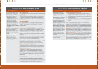 9796
Emploi, Justice, Equité: Les opportunités à saisir en période de bouleversements économiques, politiques et sociauxRapport 2012 sur les progrès en Afrique
Domaine de priorité : Respect des promesses des OMD
Principes directeurs Actions politiques choisies
Les gouvernements africains doivent
élaborer des plans d’action pour un «
coup de collier» en faveur des cibles
des OMD pour 2015, notamment :
•	 des objectifs de réduction des
inégalités sociales liées aux
richesses, au genre, aux différences
entre zones rurales et zones
urbaines, ainsi qu’à d’autres
facteurs dans des domaines
tels que la survie des enfants, la
nutrition, la santé maternelle, l’eau
et l’assainissement, et l’éducation ;
•	 des politiques de croissance
économique qui réduisent la
pauvreté en réduisant les inégalités
de revenus.
Les systèmes de données et de
rapports qui surveillent et redéfinissent
les actions visant à atteindre les
objectifs de développement national
et les OMD doivent être renforcés,
et des politiques gouvernementales
et statistiques ouvertes doivent être
adoptées.
Les gouvernements africains et
la société civile doivent prendre
l’initiative de l’élaboration de
l’agenda post-OMD, avec un
calendrier pour l’éradication de
l’extrême pauvreté.
OMD 1 – Extrême pauvreté
Définir une feuille de route pour éradiquer la faim et réduire l’extrême pauvreté
de 10 % d’ici 2025.
OMD 2 – Éducation
S’appuyer sur le Partenariat mondial pour l’éducation en le transformant en
un mécanisme de financement multilatéral indépendant. Cibler sa mission
sur l’accélération des progrès vers les objectifs de 2015, en insistant sur l’aide
aux groupes les moins favorisés et l’amélioration des réalisations en matière
d’apprentissage.
OMD 3 – Égalité des genres
Définir des stratégies gouvernementales pour une égalité des opportunités
pour les jeunes filles et les femmes. Donner des moyens d’action aux femmes
en favorisant leur participation active dans les domaines social, économique
et politique, en leur permettant en particulier d’accéder aux choix de
planification familial.
OMD 4 et 5 – Mortalité infantile et maternelle
Mettre la survie de l’enfant et la mortalité maternelle au centre des plans
d’action pour 2015 et inclure les interventions hors du domaine médical,
comme l’accès à l’eau potable et aux services d’assainissement, l’éducation
des filles et l’émancipation des femmes et des jeunes filles. Les dirigeants
africains doivent davantage prendre leurs responsabilités, en tirant les leçons
de l’efficacité de l’Alliance des dirigeants africains contre le paludisme.
Développer de nouveaux vaccins contre les souches mortelles de diarrhée et
de pneumonie.
OMD 6 – Maladies infectieuses
Développer les systèmes de santé, soutenir les professionnels de santé (en leur
fournissant des médicaments, des équipements de diagnostic et du matériel
médical) et rendre les traitements accessibles et abordables.
Promouvoir un financement durable et prévisible pour la santé (à partir de
ressources nationales, si possible, et auprès de partenaires de développement)
afin de prévenir les maladies (notamment la possible résurgence du
paludisme), favoriser une utilisation efficace et effective des ressources et
accroître la responsabilisation et la transparence.
OMD 7 – Accès à l’eau et aux services d’assainissement
Les donateurs doivent relancer rapidement l’Initiative pour l’alimentation en
eau et l’assainissement en milieu rural (RWSSI) et le Fonds africain pour l’eau
(FAE).
OMD 8 – Partenariats internationaux
Les partenaires de développement doivent agir sur les engagements
en matière d’aide qu’ils ont pris depuis longtemps déjà, notamment les
engagements de l’UE consistant à faire des progrès pour atteindre un objectif
de 0,7 % d’aide, les engagements du G8 pris à Gleneagles en 2005, ainsi que
ceux d’un groupe plus large de partenaires de développement pris à Busan en
2011. Les moyens visant à faciliter les investissements du secteur privé doivent
être une priorité.
L’architecture des aides doit être renforcée pour soutenir les États touchés par
des conflits et fragilisés.
Les Nations unies, la Banque mondiale et la Banque de développement
africaine doivent mettre en place des systèmes plus efficaces pour analyser les
tendances en matière de pauvreté et les autres problèmes de développement
social, en insistant fortement sur la mesure de l’équité. Développer les
compétences en statistiques nationales doit être une priorité absolue.
Domaine de priorité : Agriculture et sécurité alimentaire
Principes directeurs Actions politiques choisies
Mettre les petits exploitants et la
productivité agricole au centre des
stratégies nationales de sécurité
alimentaire et de nutrition, en ciblant
en priorité les femmes exploitantes.
Renforcer la protection sociale et les
filets de sécurité dans le domaine
alimentaire.
Développer des systèmes de gestion
des risques et d’adaptation pour se
préparer au changement climatique.
Veiller à ce que les ressources en
terres et en eau de l’Afrique soient
gérées durablement afin d’assurer la
sécurité alimentaire et nutritionnelle et
de fournir des moyens de subsistance.
Protéger les exploitants agricoles
africains contre les achats spéculatifs
de grandes superficies de terres.
Orienter les politiques sur les
entreprises familiales pour réduire la
pauvreté et la dépendance envers
l’agriculture.
Renforcer les systèmes d’alerte
précoce et de riposte en cas de crise
de sécurité alimentaire.
Cibler les petits exploitants en investissant dans :
•	 des systèmes de recherche et d’expansion qui tiennent compte des
problèmes agricoles et écologiques dans plusieurs pays en même temps
au lieu d’un seul, dans le but d’améliorer la rentabilité et l’intégration
régionale ;
•	 de nouvelles semences, engrais et technologies pour l’agriculture pluviale ;
•	 les infrastructures rurales ;
•	 des techniques post-récolte visant à minimiser le gaspillage, améliorer la
qualité des produits et résoudre les problèmes de main-d’œuvre ;
•	 l’engagement de la jeunesse dans l’agriculture tout au long de la chaîne
de valeur.
Terres : consolider la législation pour donner aux femmes exploitantes les
mêmes droits que les hommes sur les terres.
Analyser soigneusement les grands contrats d’achat de terres et envisager un
moratoire en attendant l’adoption de lois afin de protéger les petits exploitants
et les communautés. L’Union africaine doit élaborer un cadre pour la gestion
des investissements étrangers dans l’agriculture.
Gestion des risques : cibler la protection sociale en apportant de l’argent ou
de la nourriture durant les périodes difficiles, afin de permettre aux producteurs
ruraux de faire face sans compromettre leur productivité à long terme ou être
obligés de retirer leurs enfants du système scolaire.
Partenaires de développement : les réunions du G8 aux États-Unis en 2012 et au
Royaume-Uni en 2013 doivent renouveler et intensifier l’engagement en faveur
de l’amélioration de la sécurité alimentaire et de la nutrition en Afrique.
Changement climatique : les pays développés doivent intensifier leur appui au
financement d’adaptation de l’Afrique, à travers la dotation « de lancement »
de 30 milliards de dollars (2010-2012) et le financement global de 100 milliards
de dollars convenu à Copenhague (2009) et à Durban (2011).
 