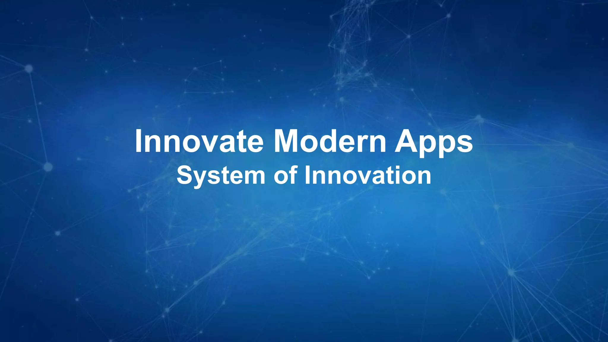 © 2015 SAP AG or an SAP affiliate company. All rights reserved. 18
Innovate Modern Apps
System of Innovation
 
