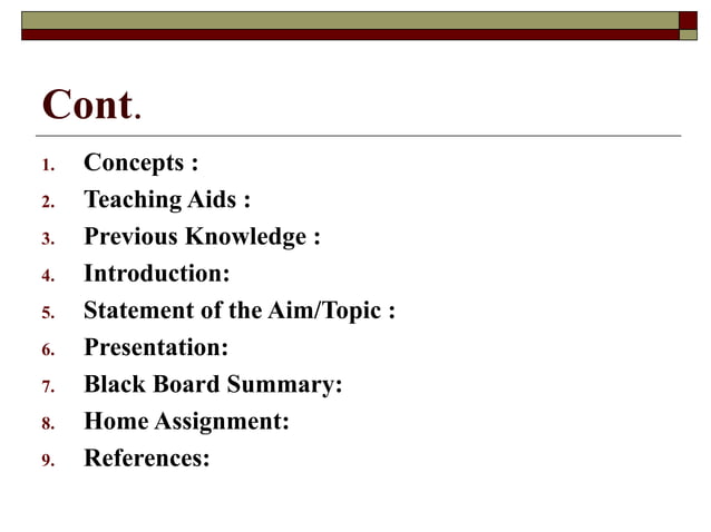 Effective Lesson Planning for effective teaching | PPT