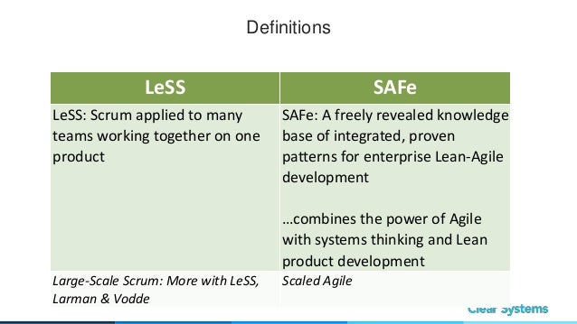  less vs sa fe agile dc 2017 clear systems