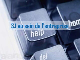 S.I au sein de l’entreprise
 