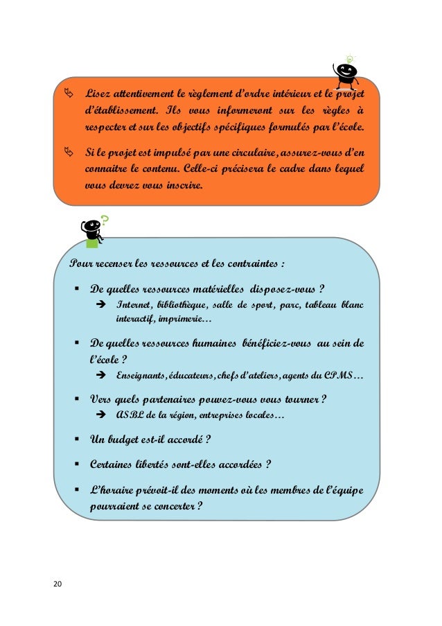 Les étapes de la mise en place d'un projet