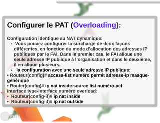 Les technologies nat et pat