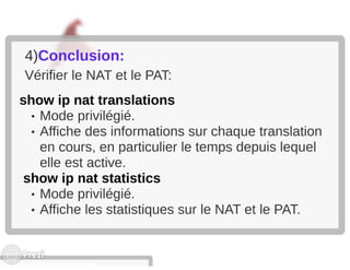 Les technologies nat et pat