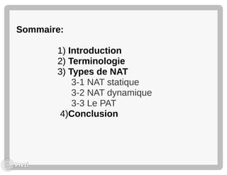 Les technologies nat et pat