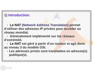 Les technologies nat et pat