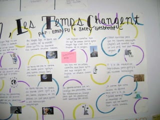 Les temps changent - Exemples