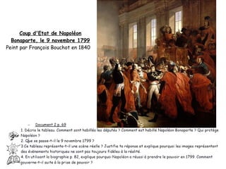 Coup d'Etat de Napoléon
  Bonaparte, le 9 novembre 1799
Peint par François Bouchot en 1840
 