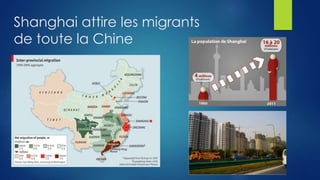 Shanghai attire les migrants
de toute la Chine
 