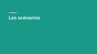 Les scénarios
 