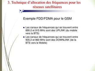3. Technique d’allocation des fréquences pour les
réseaux satellitaires
 