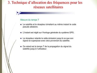 3. Technique d’allocation des fréquences pour les
réseaux satellitaires
 