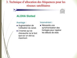 3. Technique d’allocation des fréquences pour les
réseaux satellitaires
 